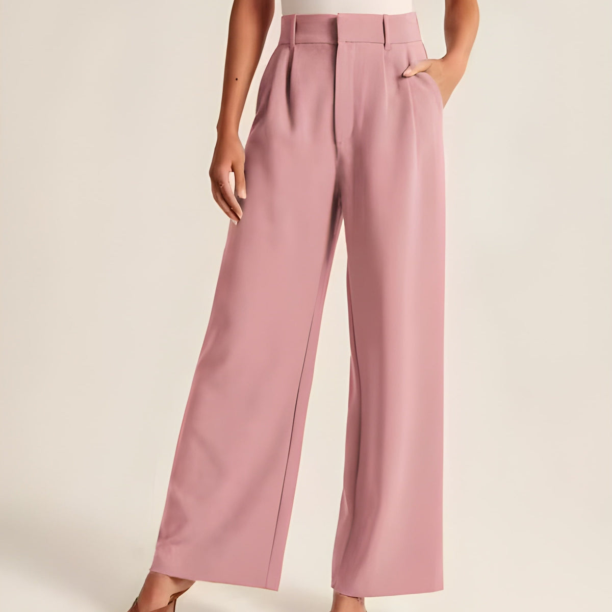 Pantaloni sartoriali a gamba larga
