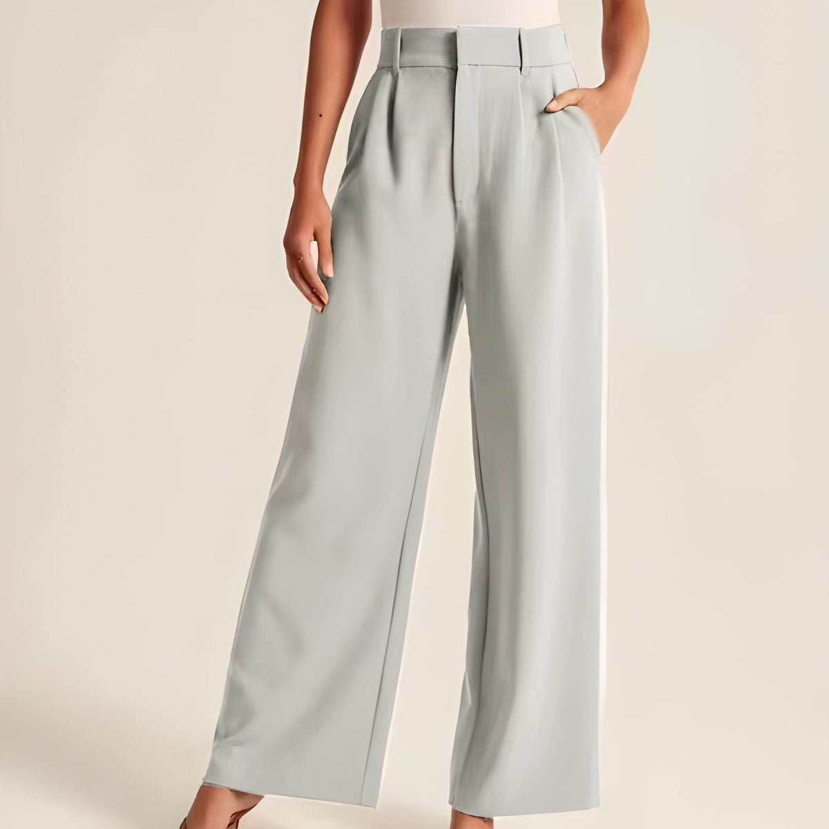 Pantaloni sartoriali a gamba larga