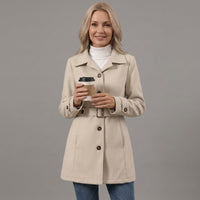 Hadley | Women's Wool Double-Breasted Midi Coat