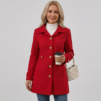 Hadley | Women's Wool Double-Breasted Midi Coat