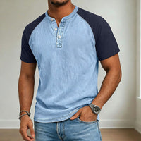 PLUXSTYLE::numise::acid-wash-henley-top::lifestyle-keep-1