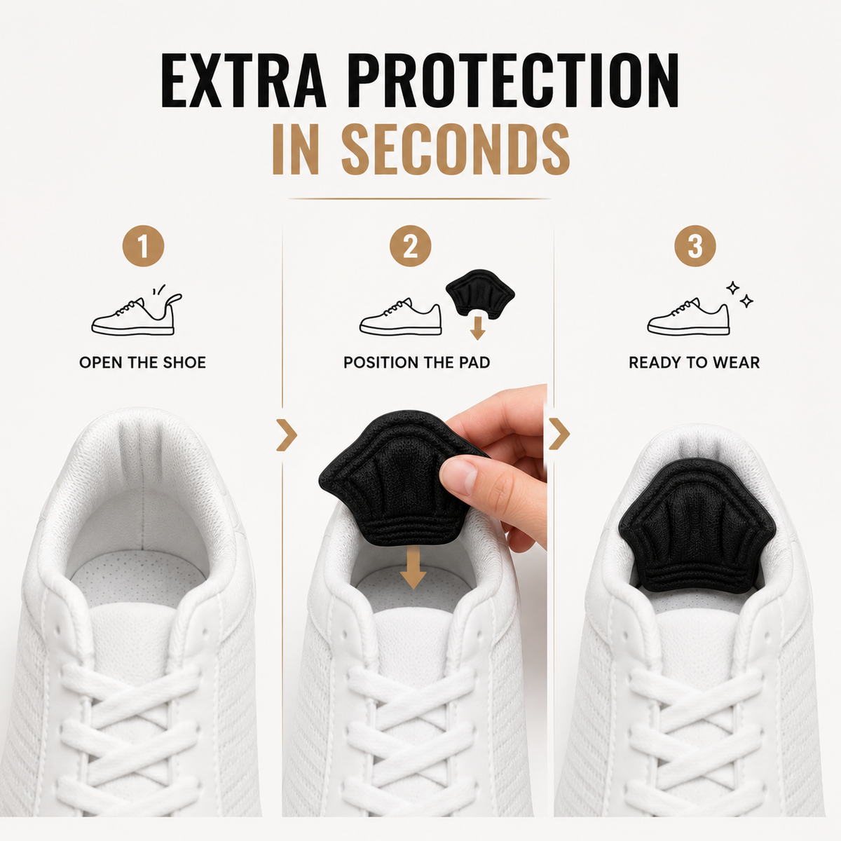 2-Piece Sports Shoe Heel Protector Pads