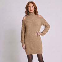 Riley | Women's Winter Turtleneck Long-Sleeve Dress