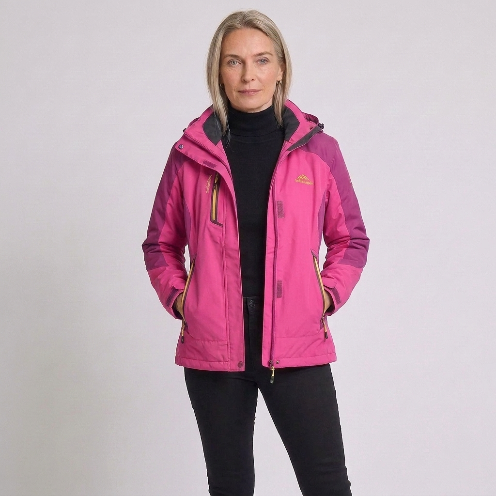 Chaqueta de senderismo impermeable con capucha