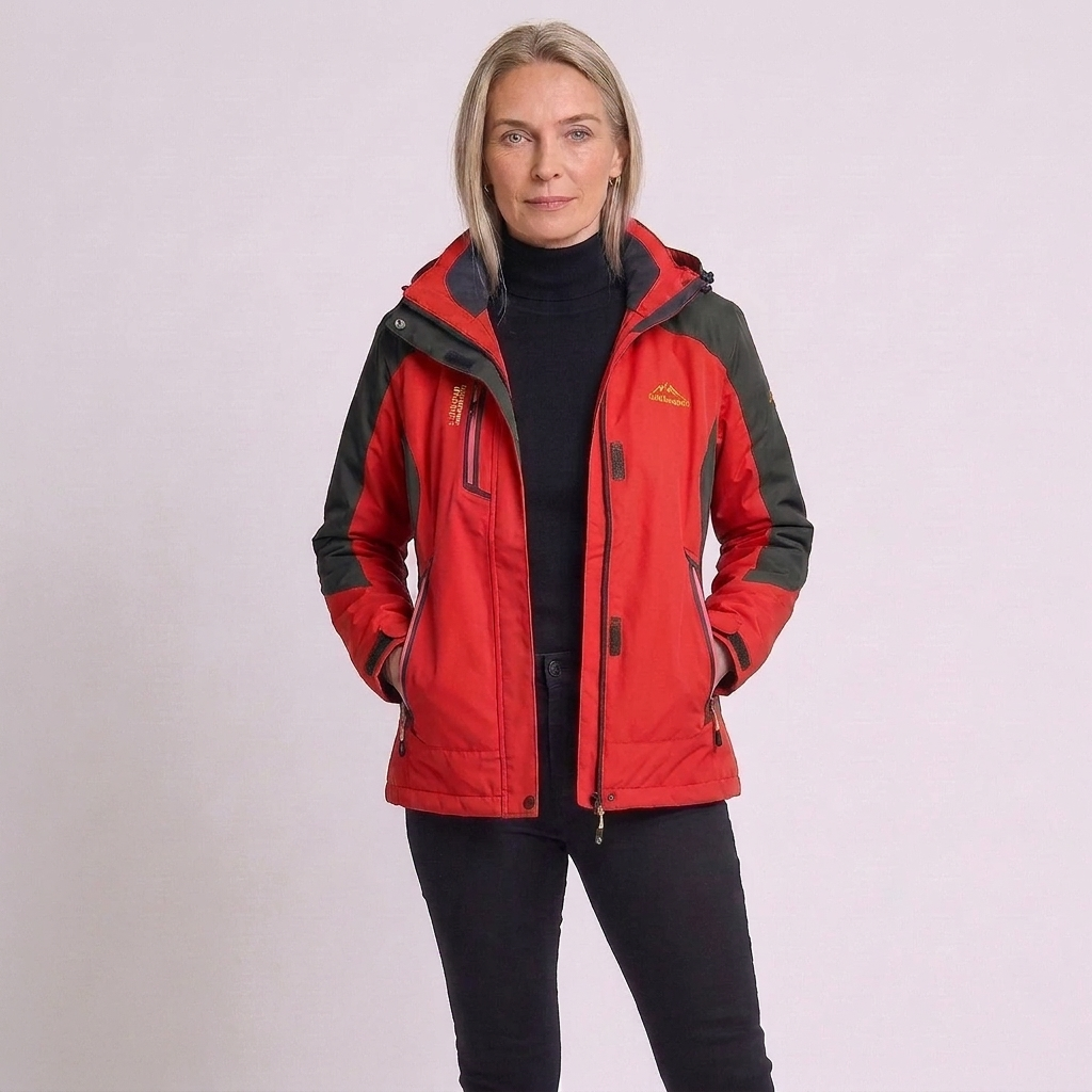 Chaqueta de senderismo impermeable con capucha