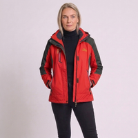 Chaqueta de senderismo impermeable con capucha