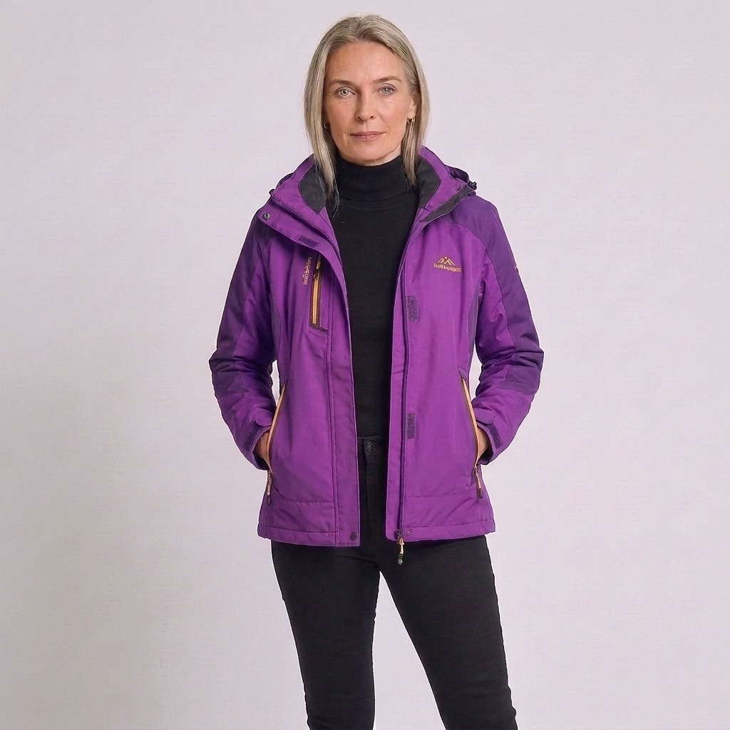 Chaqueta de senderismo impermeable con capucha