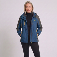 Chaqueta de senderismo impermeable con capucha