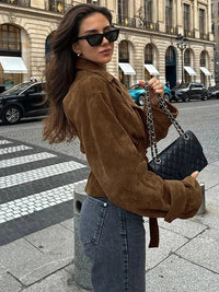 PLUXSTYLE::numise::womens-wide-lapel-belted-parka::lifestyle-keep-2
