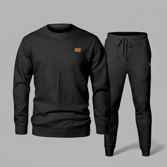Textured Tracksuit Set