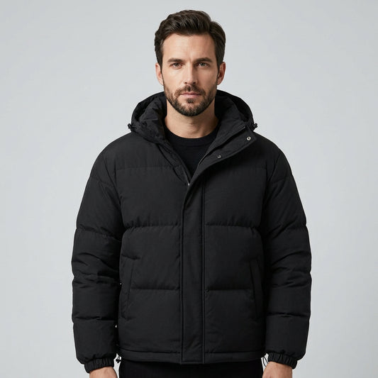 Men's Warm Hooded Winter Jacket for Everyday Comfort