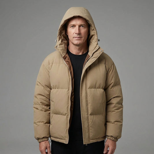 Men's Warm Hooded Winter Jacket for Everyday Comfort