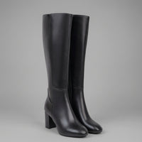 Bailey | Damen-Winterstiefel bis zum Knie mit Lederfutter und Blockabsatz