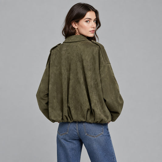 Collared Bomber Jacket