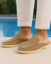 PLUXSTYLE::numise::mens-moc-toe-backless-loafers::lifestyle-keep-1
