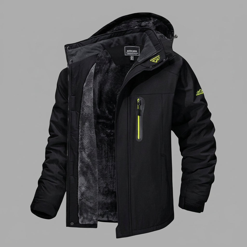 Windproof Outdoor Jacket for Active Winter Adventures