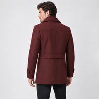 Caleb | Men's Winter Coat with Textured Collar
