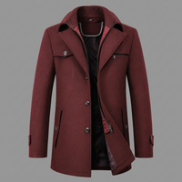 Caleb | Men's Winter Coat with Textured Collar