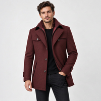 Caleb | Men's Winter Coat with Textured Collar