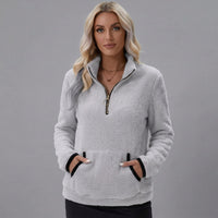 Molly | Fleece-Pullover für Damen mit halbem Reißverschluss