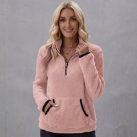 Molly | Fleece-Pullover für Damen mit halbem Reißverschluss