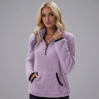 Molly | Fleece-Pullover für Damen mit halbem Reißverschluss