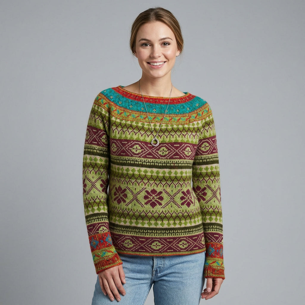 Pull élégant imprimé pour femme
