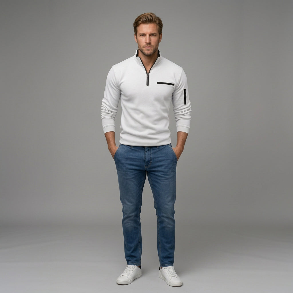Comfortable Quarter Zip Sweater