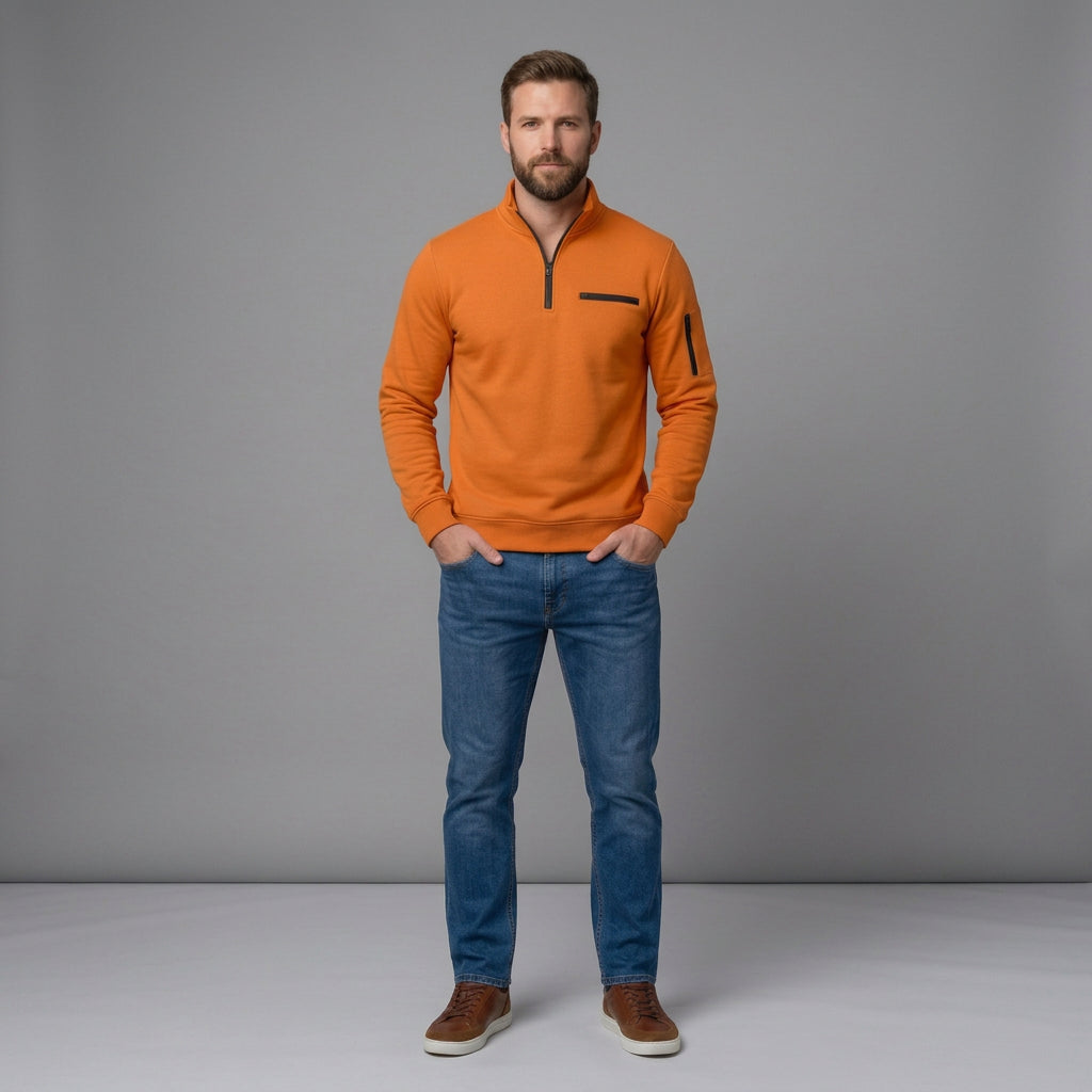 Comfortable Quarter Zip Sweater