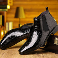 Men's Croc-Embossed Boots
