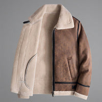 Declan | Winterjacke aus Kunstschaffell für Herren