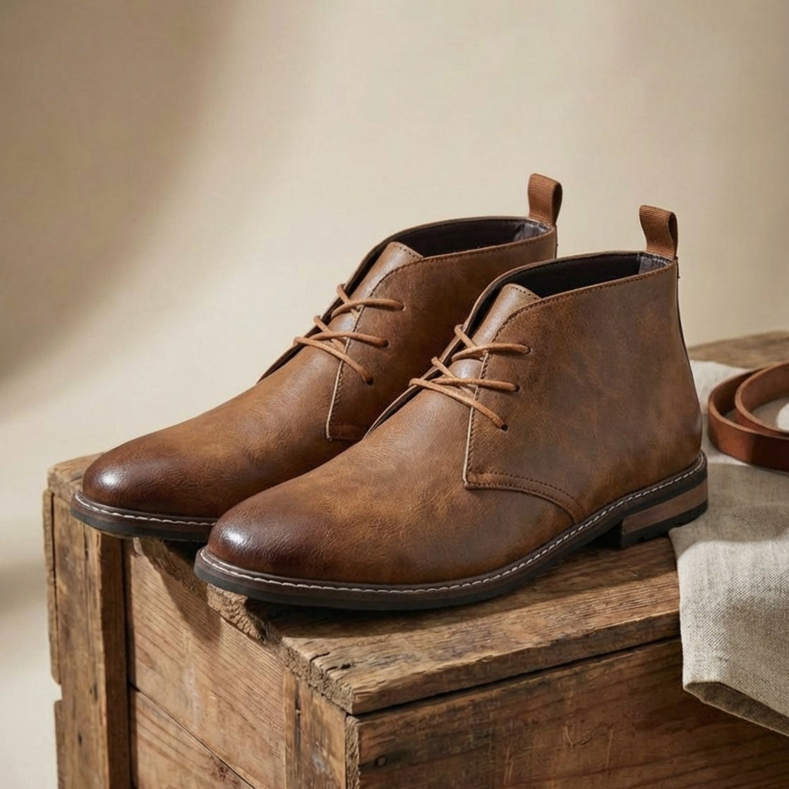 Bottines chukka à lacets pour homme
