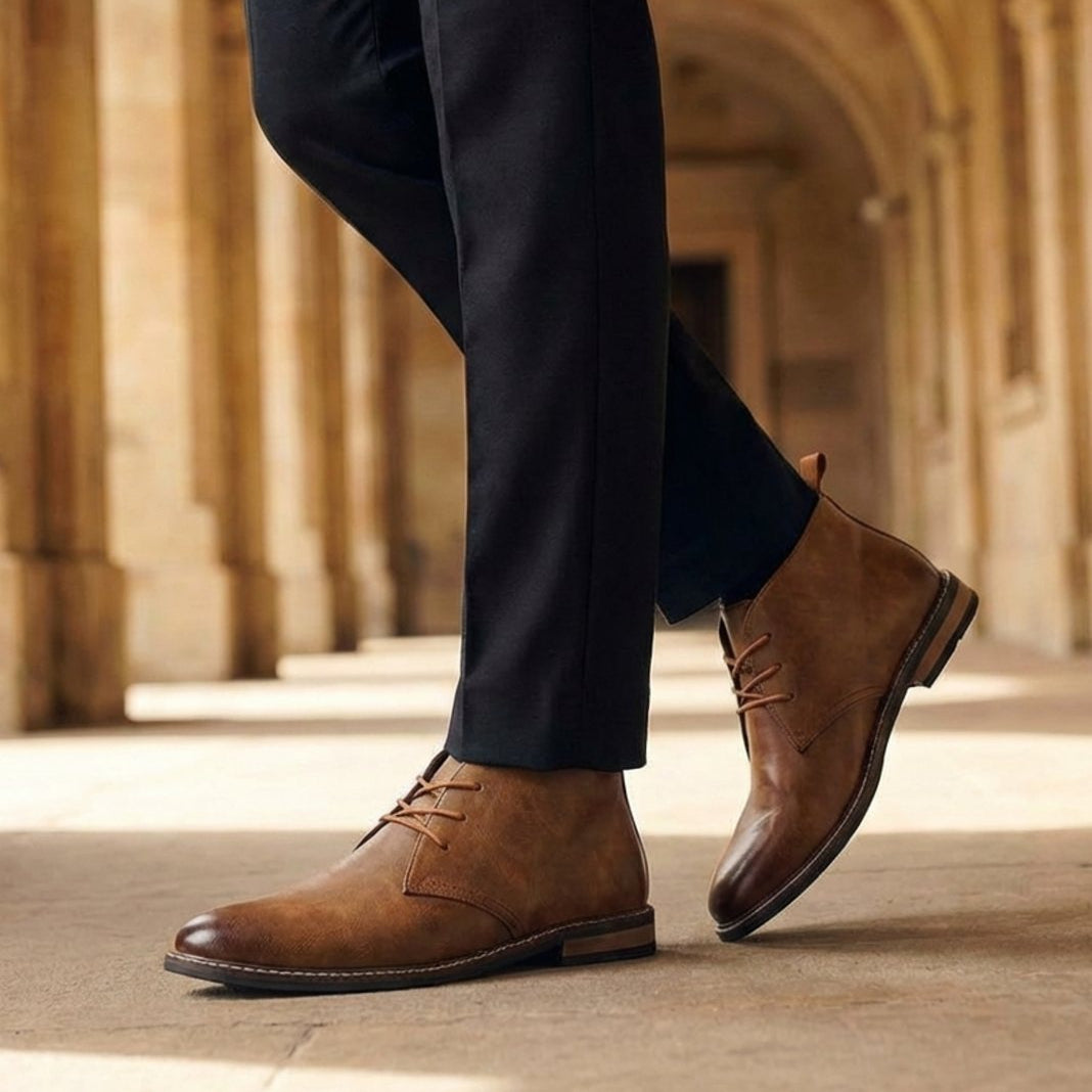 Bottines chukka à lacets pour homme