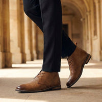 Bottines chukka à lacets pour homme