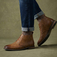 Bottines chukka à lacets pour homme