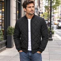 Quilted Bomber Jacket