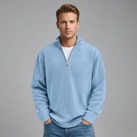 Colton | Men's Ribbed Knit Quarter-Zip Sweater