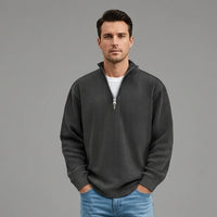 Colton | Men's Ribbed Knit Quarter-Zip Sweater