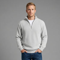 Colton | Men's Ribbed Knit Quarter-Zip Sweater