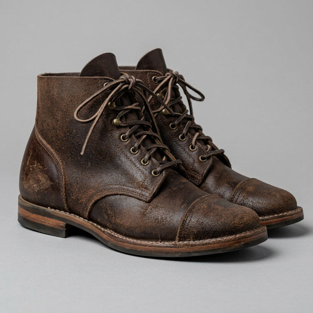 Mason | Men's Winter Leather Lace-Up Ankle Boots