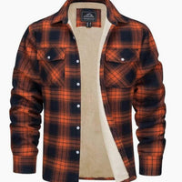 Herren-Hemdjacke mit Karomuster