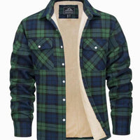 Herren-Hemdjacke mit Karomuster