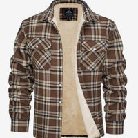 Herren-Hemdjacke mit Karomuster