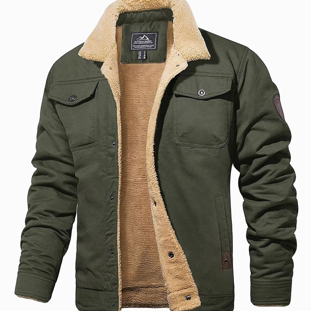 Button-Front Winter Jacket