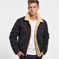 Button-Front Winter Jacket
