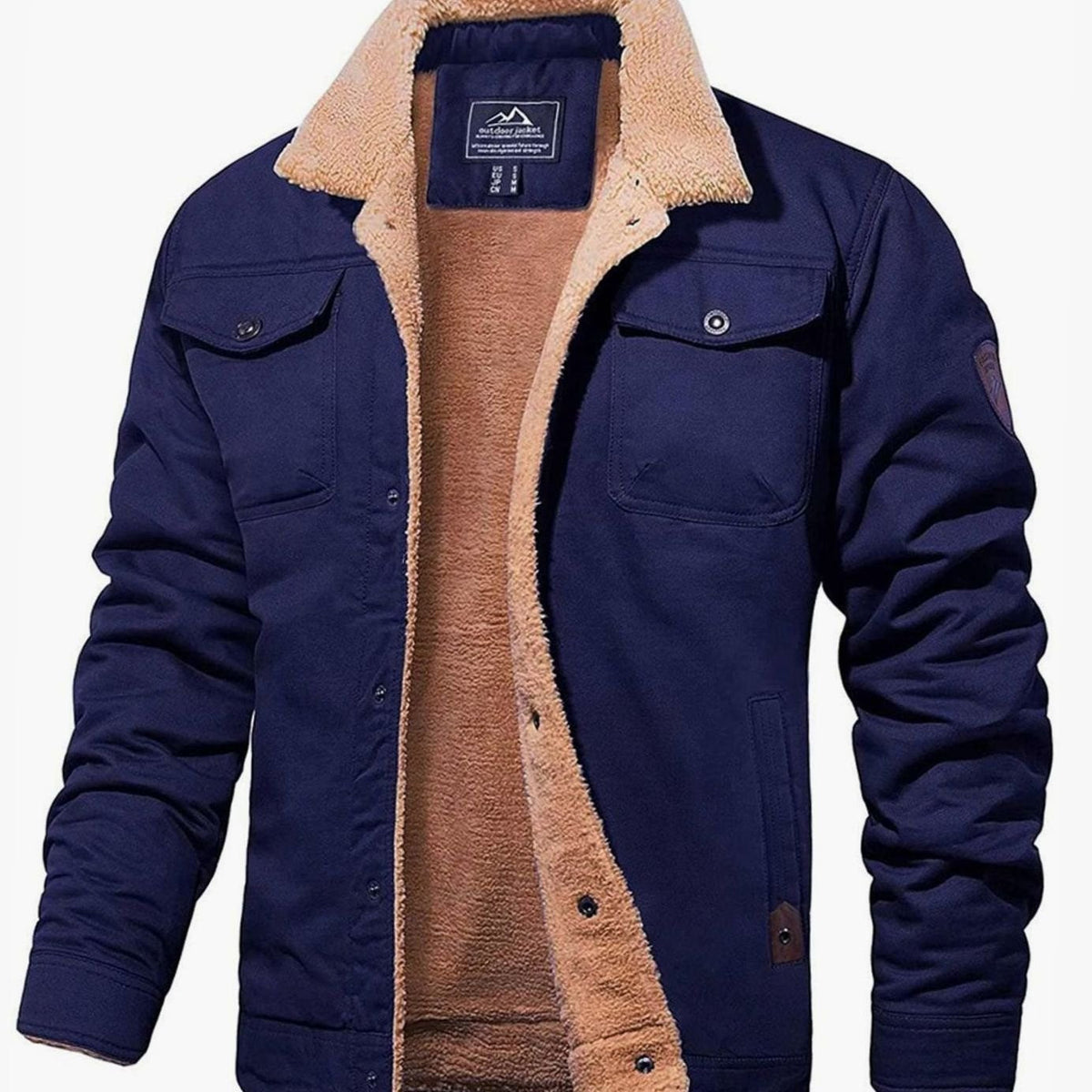 Button-Front Winter Jacket