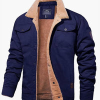 Button-Front Winter Jacket