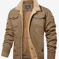 Button-Front Winter Jacket