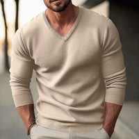 Colton | Men's Slim-Fit V-Neck Fine-Knit Stretch Jumper