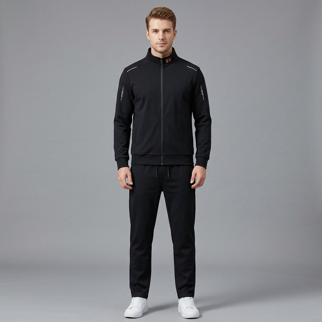 Zip-Up Outerwear Jogger Set